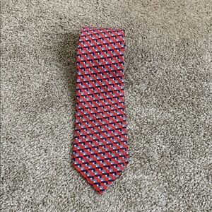 DION Silk Tie CANADA Blue White Paisl